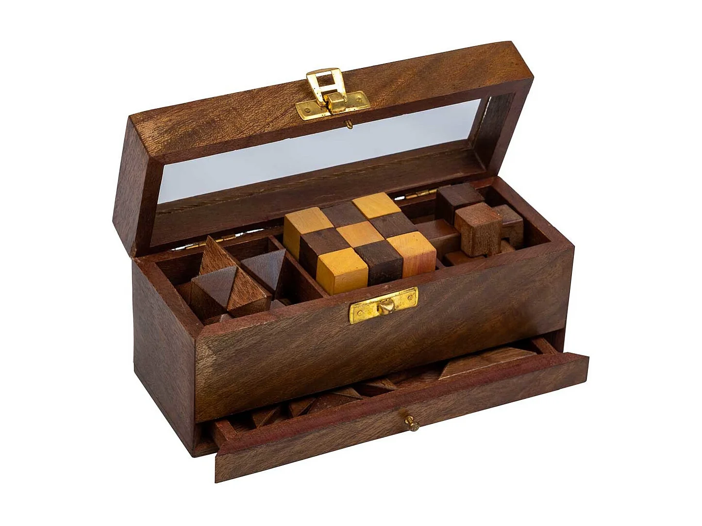 Jeu de 4 casse-têtes 17x6,5x7,5h