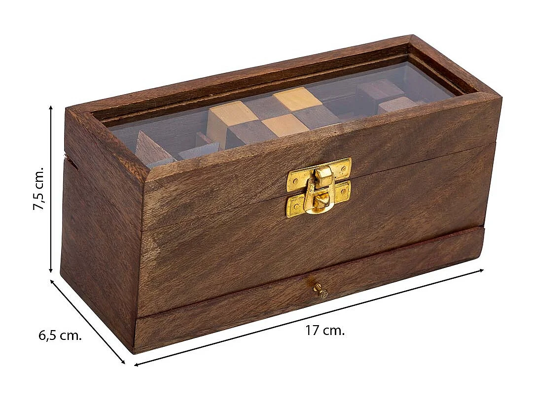 Juego 4 rompecabezas 17x6,5x7,5