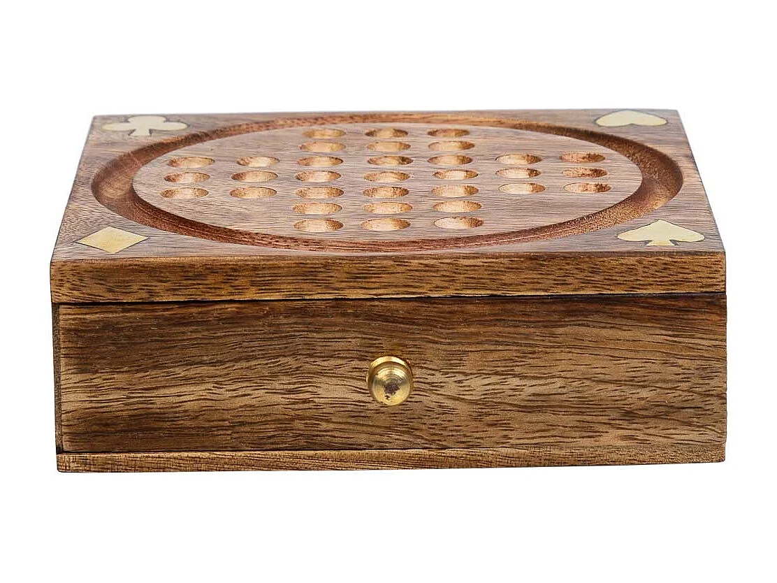 2 in einem Spiel (SolitÃ¤r + Würfel) 12,5x12,5x4h cm