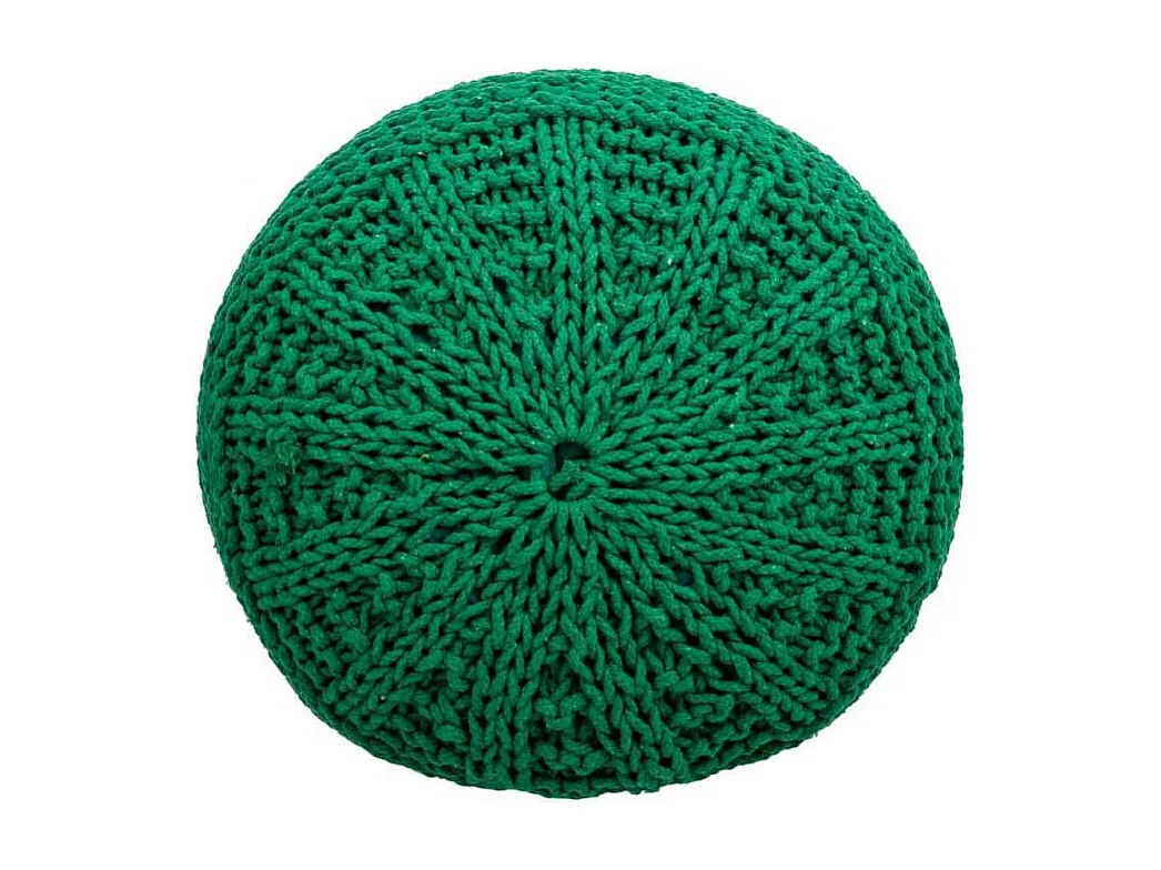 Pouf en coton tressé 38x38x30h