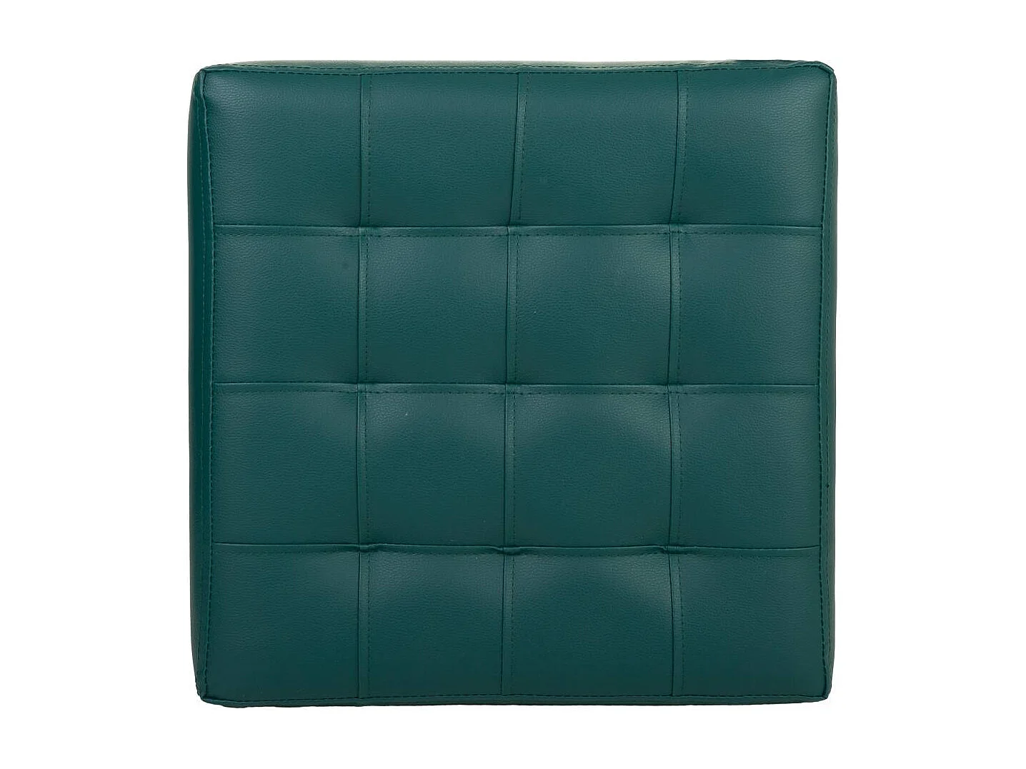 Grüner gepolsterter Hocker 40x40x38h cm