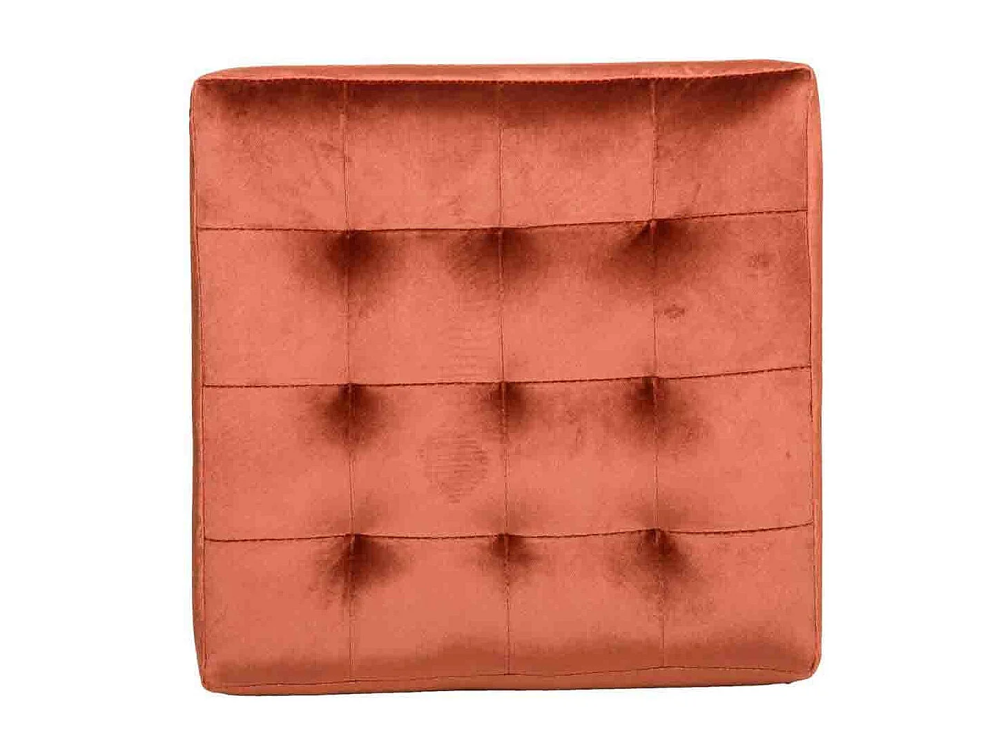 Banqueta estofada laranja 40x40x38