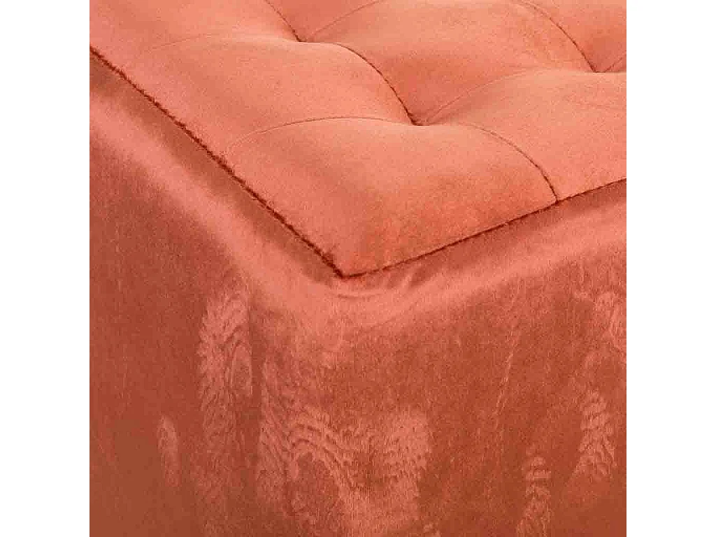 Banqueta estofada laranja 40x40x38