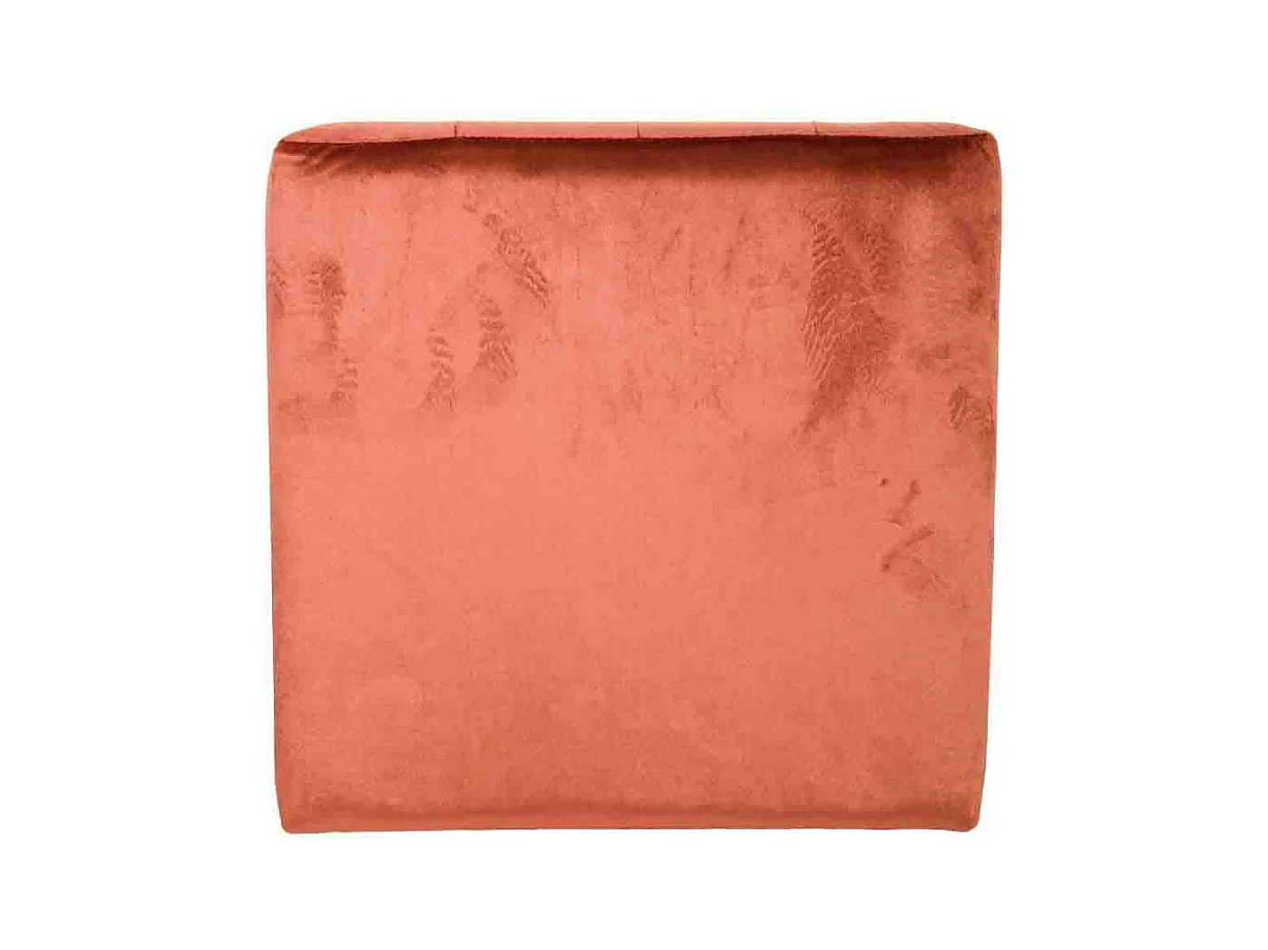Tabouret rembourré orange 40x40x38h