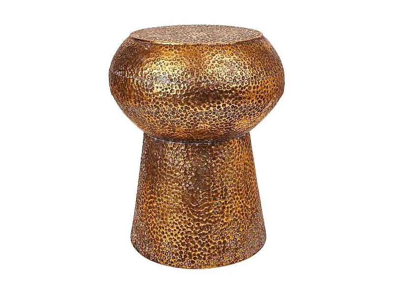 Orange gepolsterter Hocker 40x40x38h cm