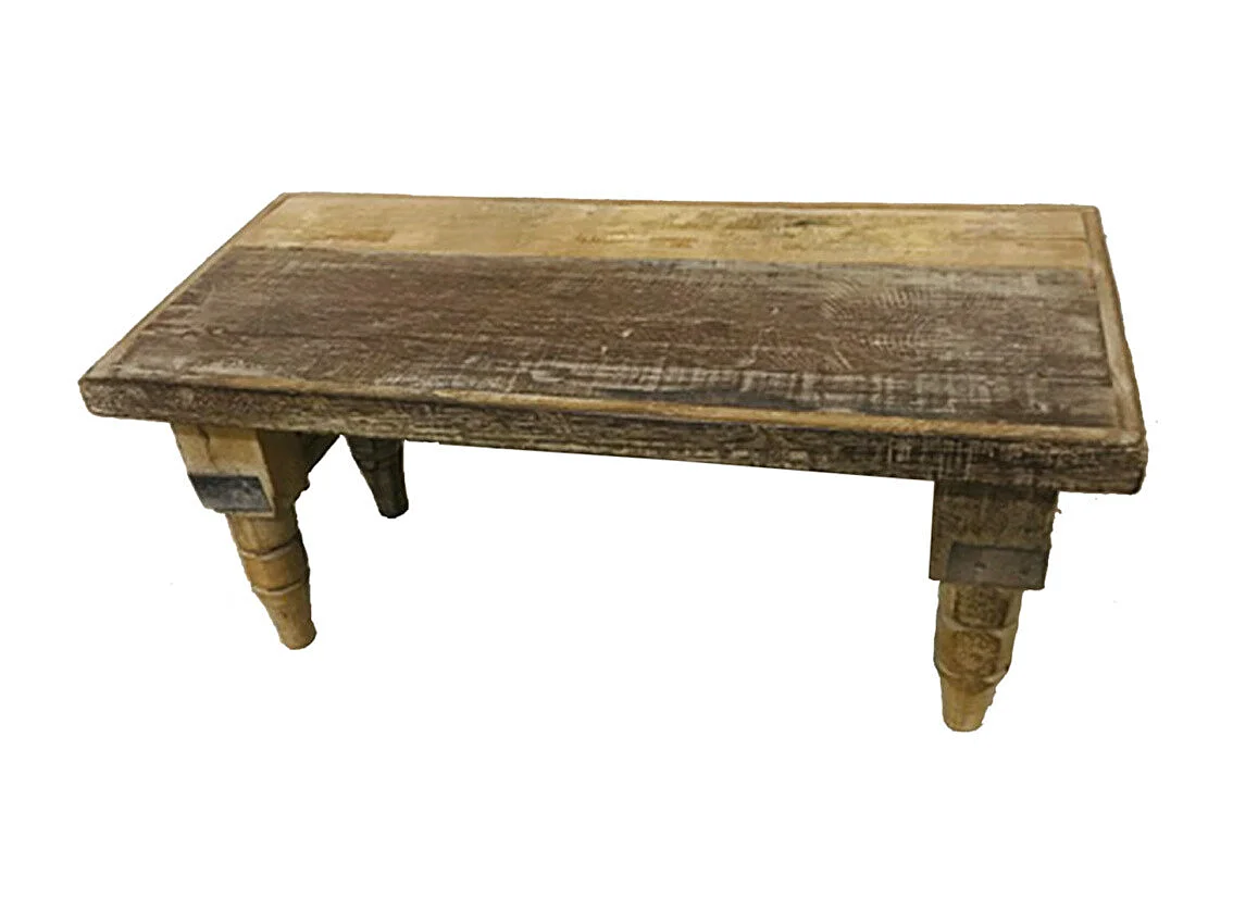 Banco de madeira marrom 50x23x24