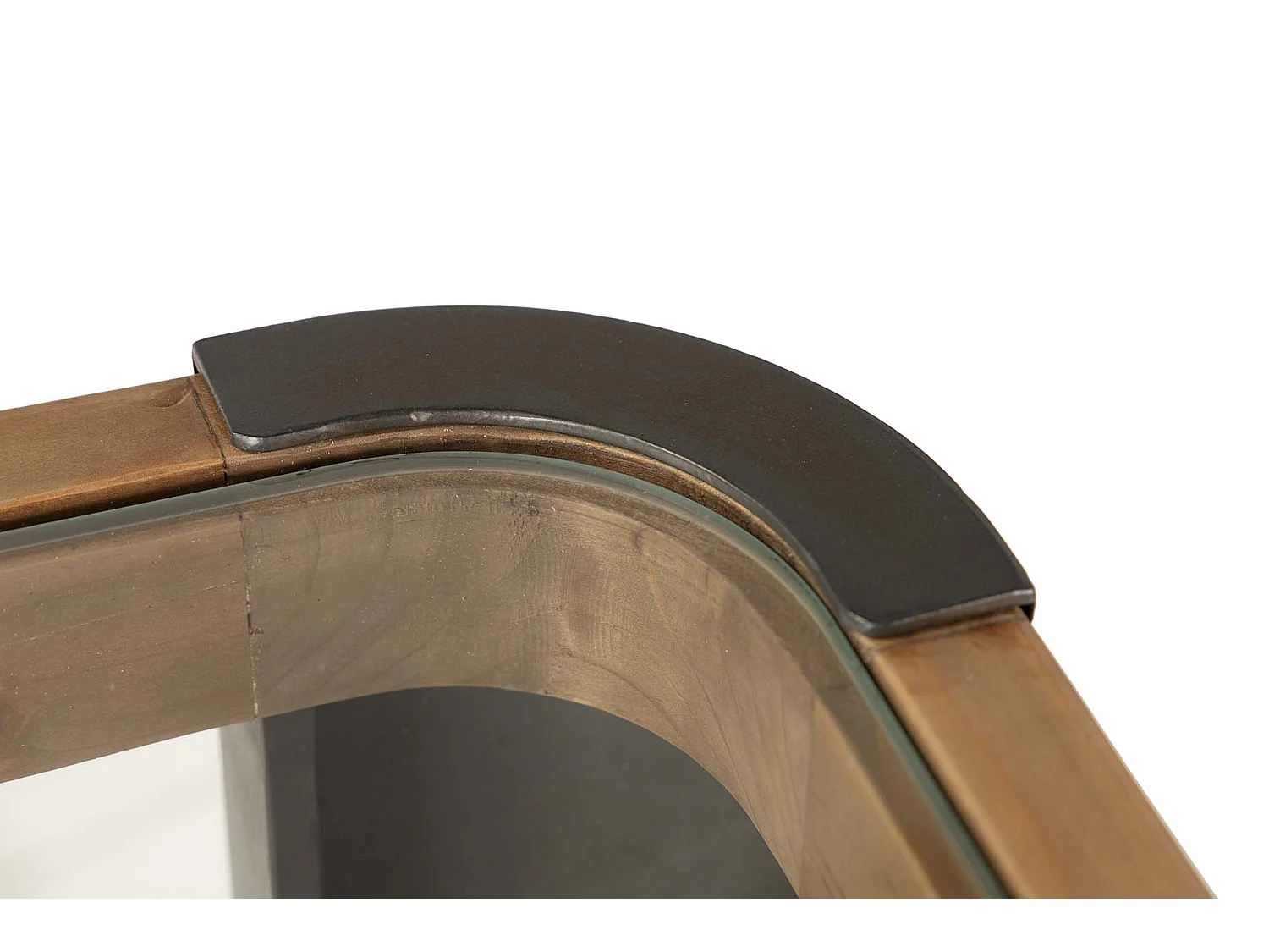 Tabouret en métal et cuir 95x50x75