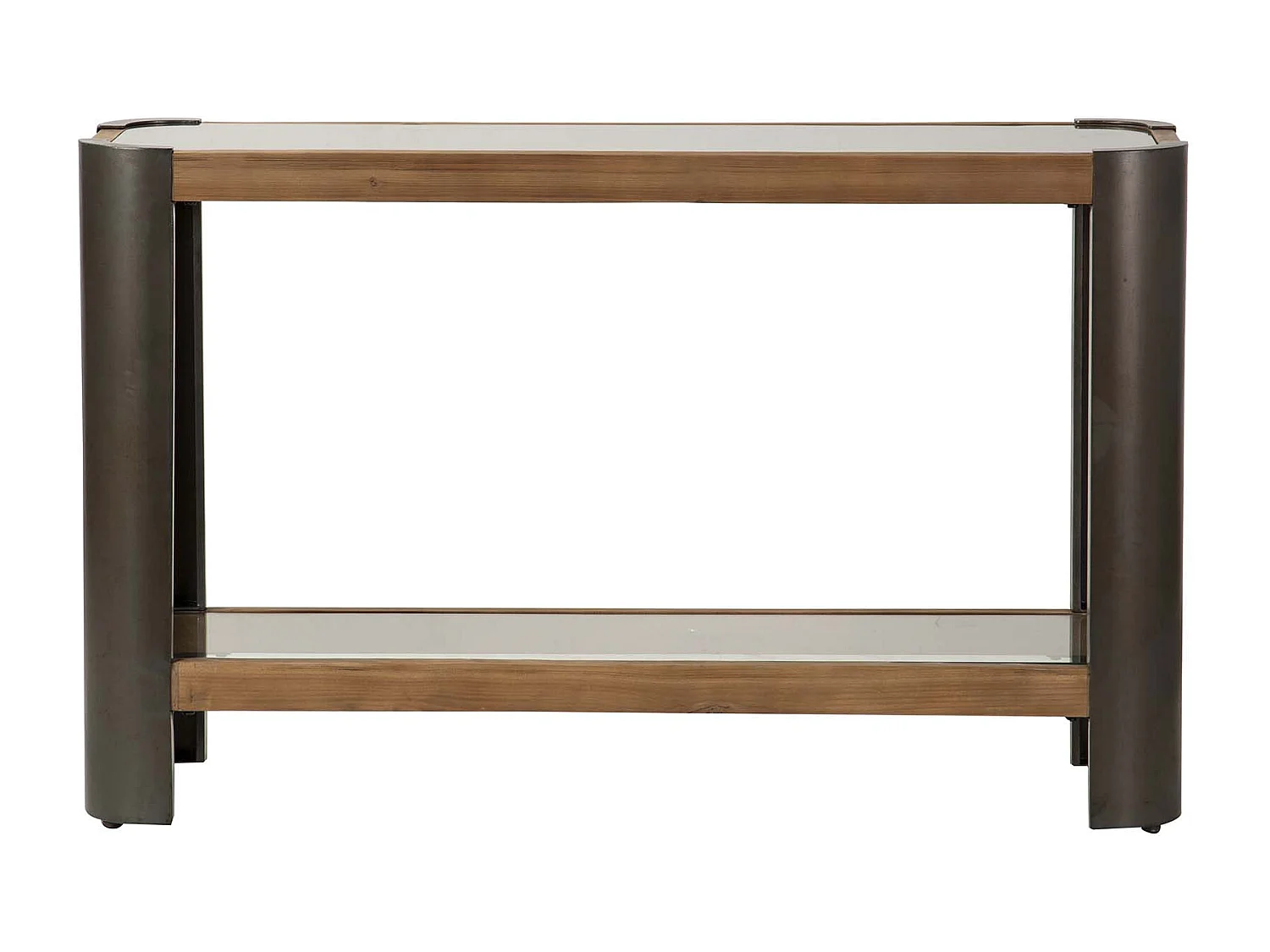 Tabouret en métal et cuir 95x50x75