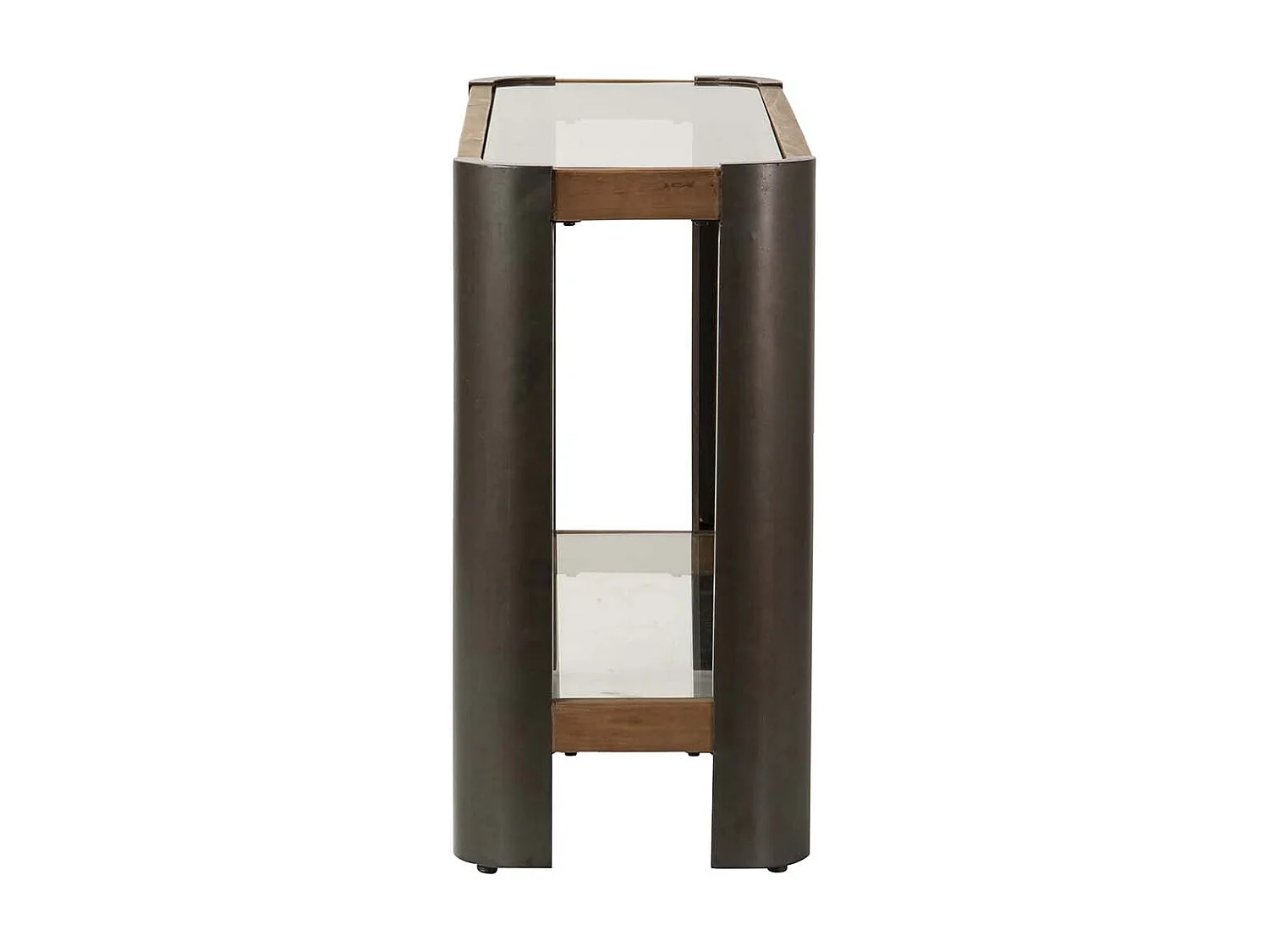 Tabouret en métal et cuir 95x50x75