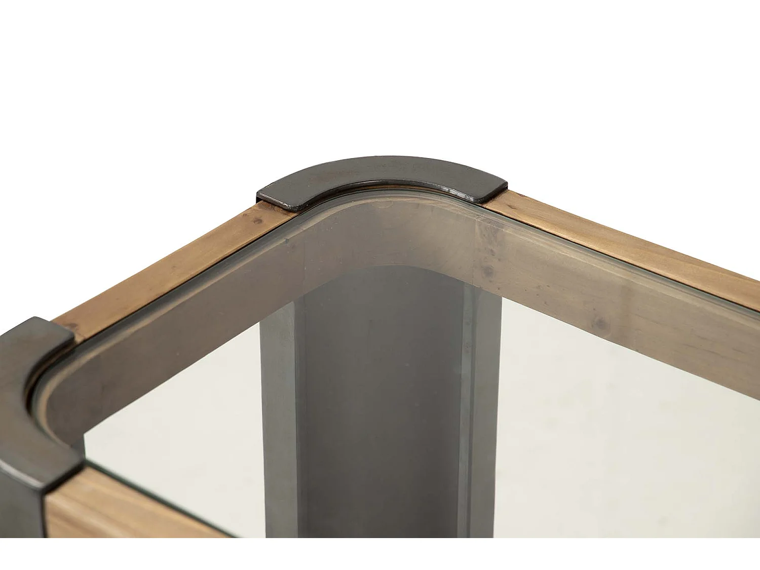 Tabouret en métal et cuir 95x50x75