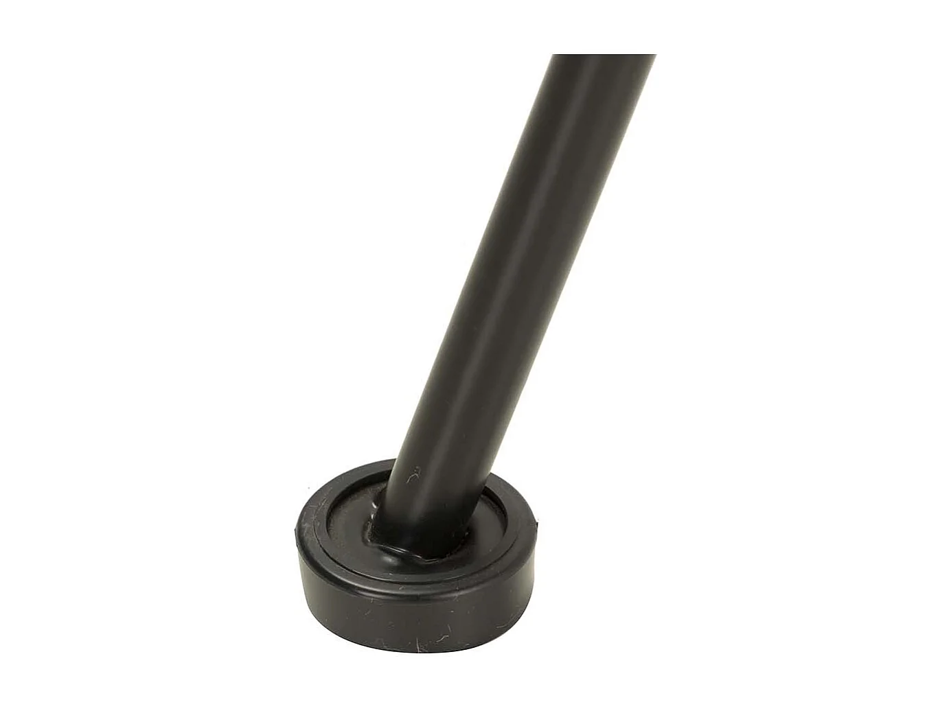 Tabouret en bois et coton tressé rouge 32x32x44h