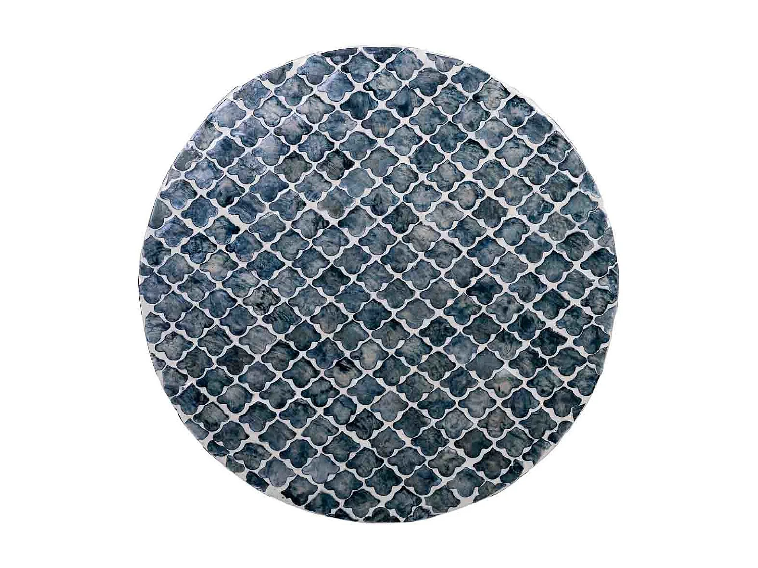 Sgabello in legno e capiz grigio d35,5x46h cm