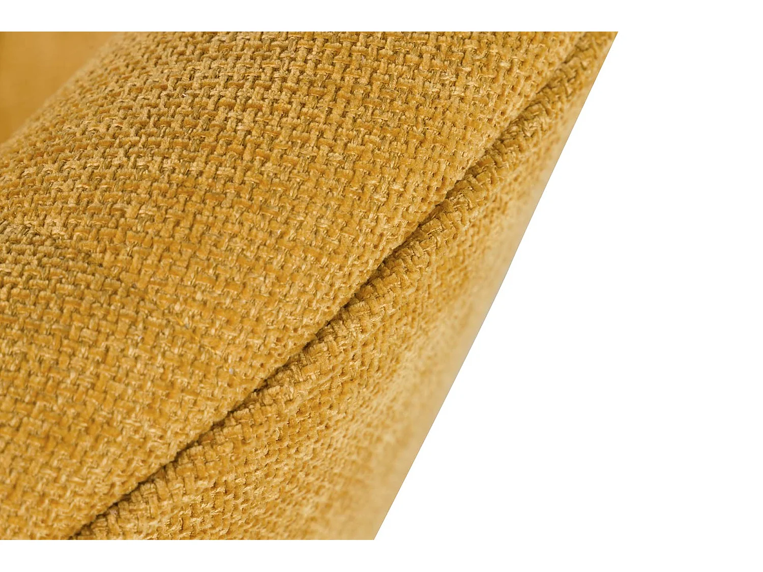 Tabouret en bois et coton tressé bleu 32x32x44h