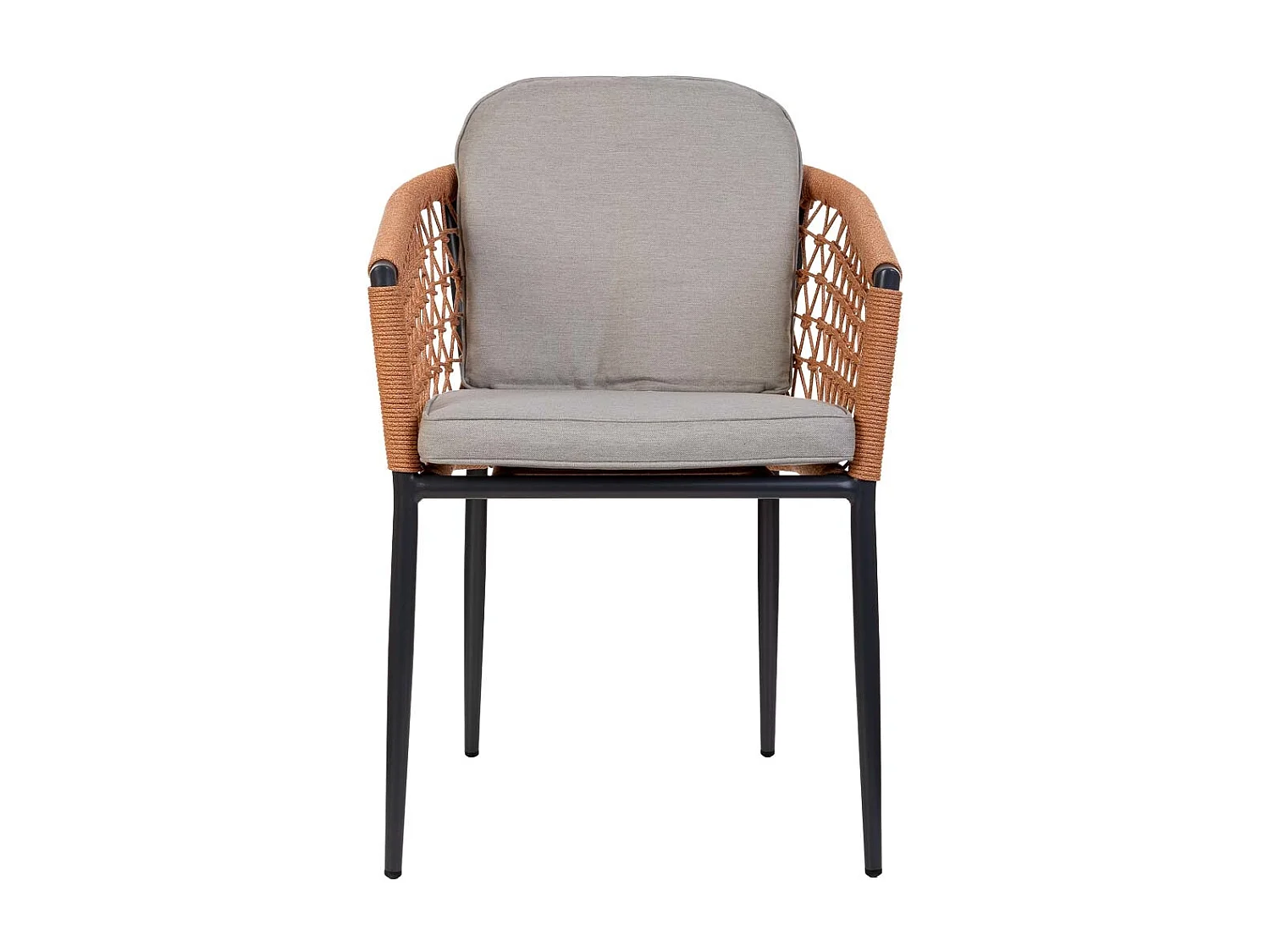 Pouf en coton tressé 45x45x30h