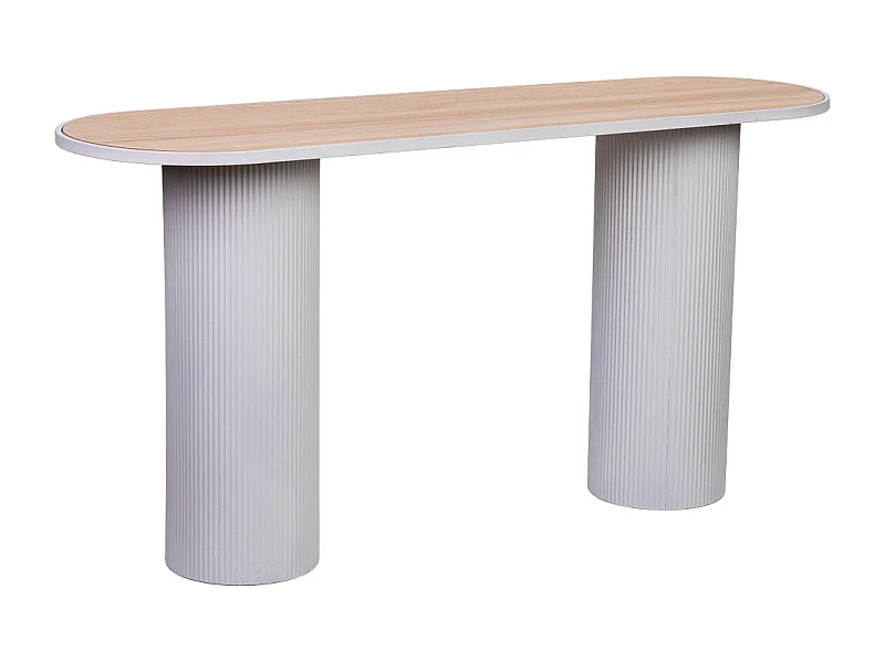 Banqueta de madeira com acabamento em capiz cinza 35x35x45h cm