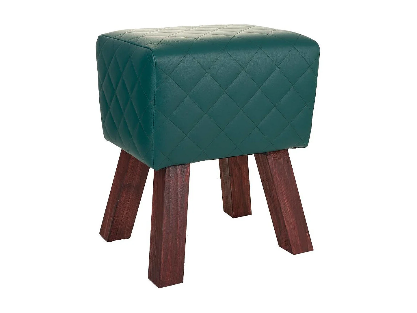 Sgabello imbottito verde 36x30x47h