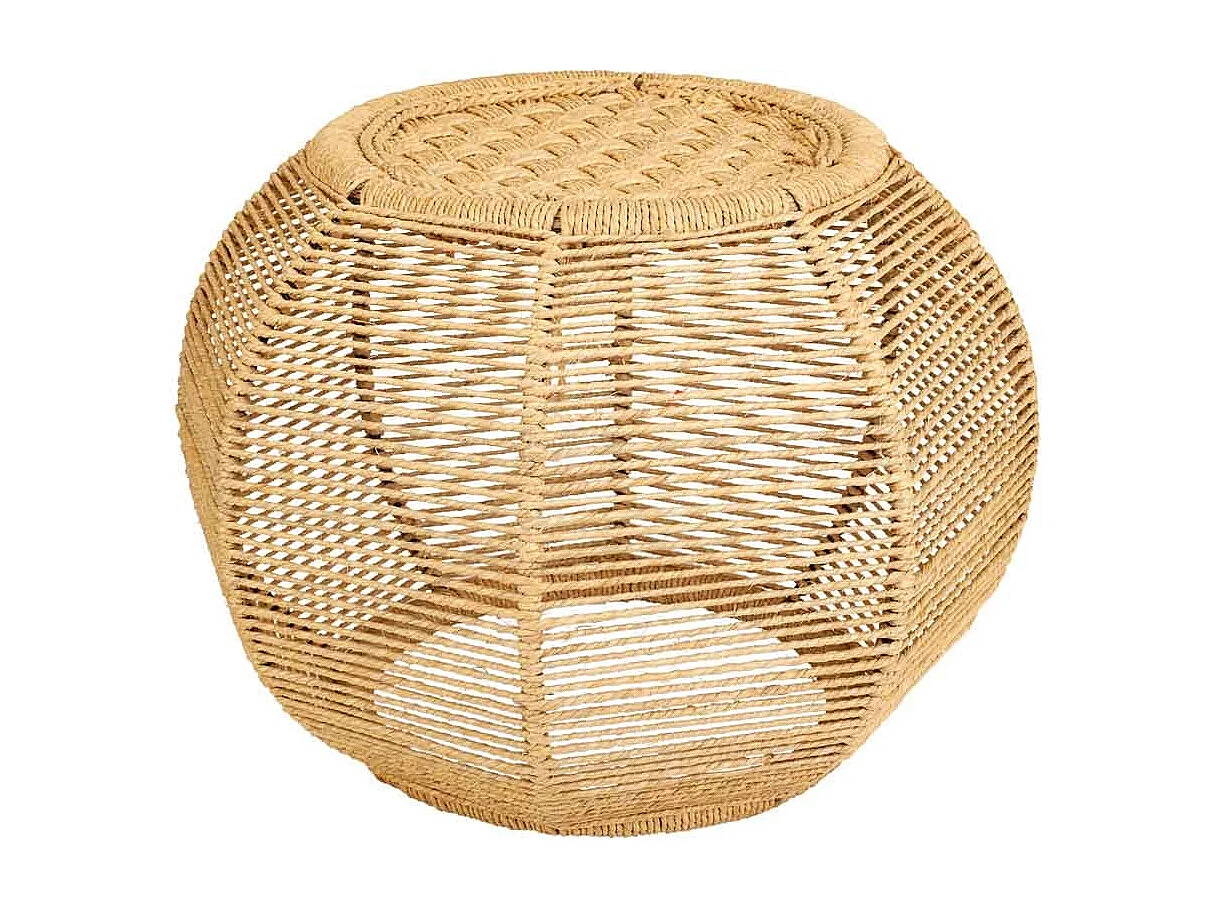 Taburete de cuerda trenzada 30x45x30