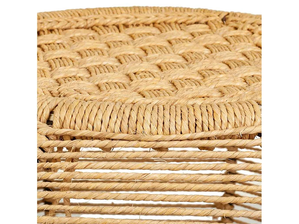 Taburete de cuerda trenzada 30x45x30