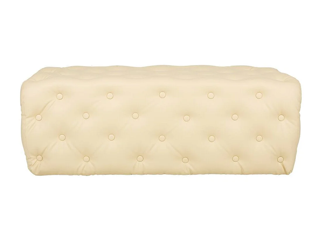 Weiße Polsterbank108x54x40h cm