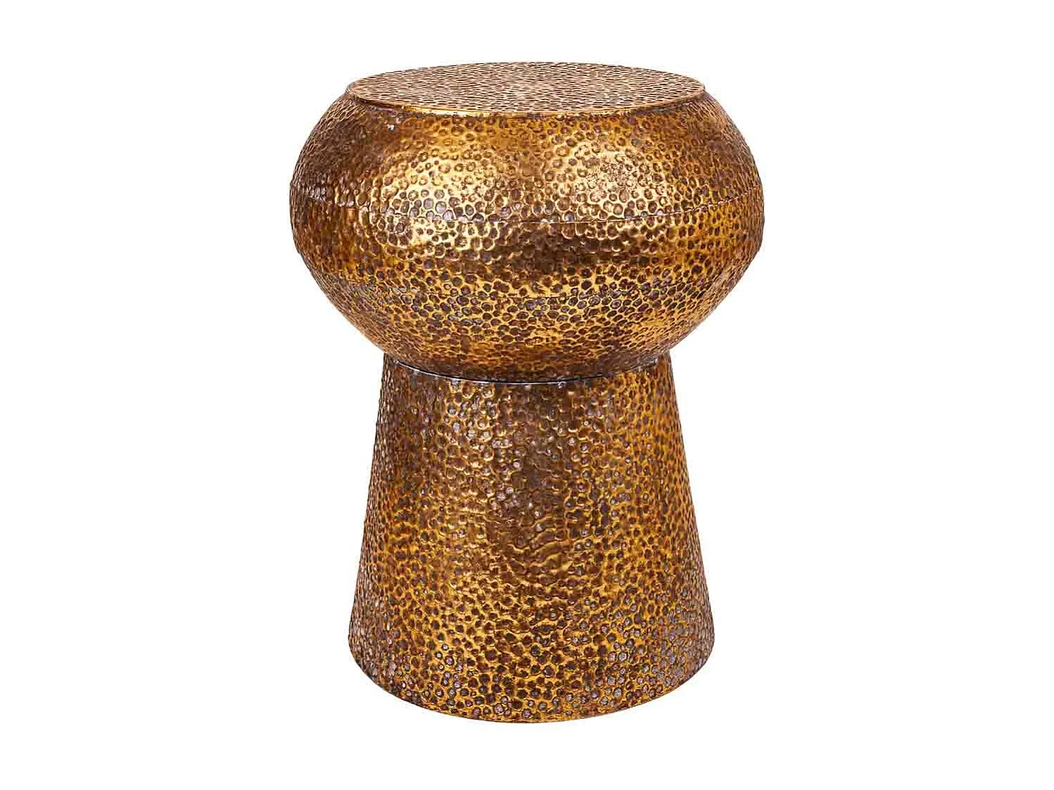 Tabouret en métal doré 35x35x44h