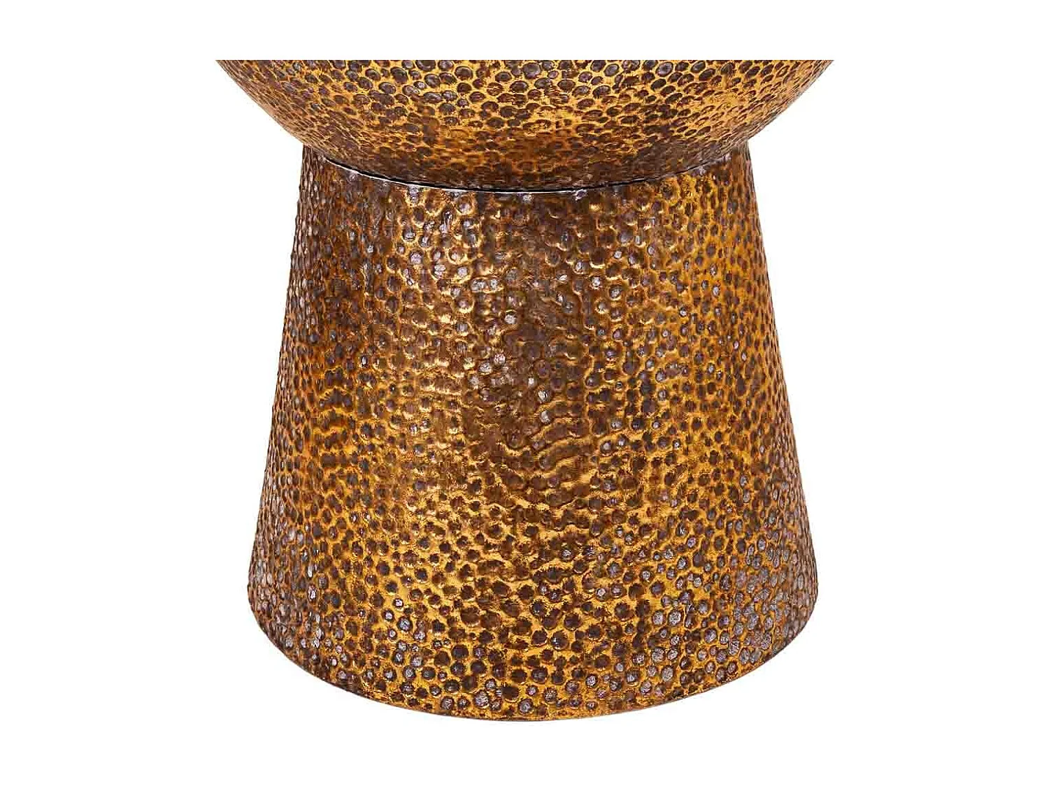 Tabouret en métal doré 35x35x44h