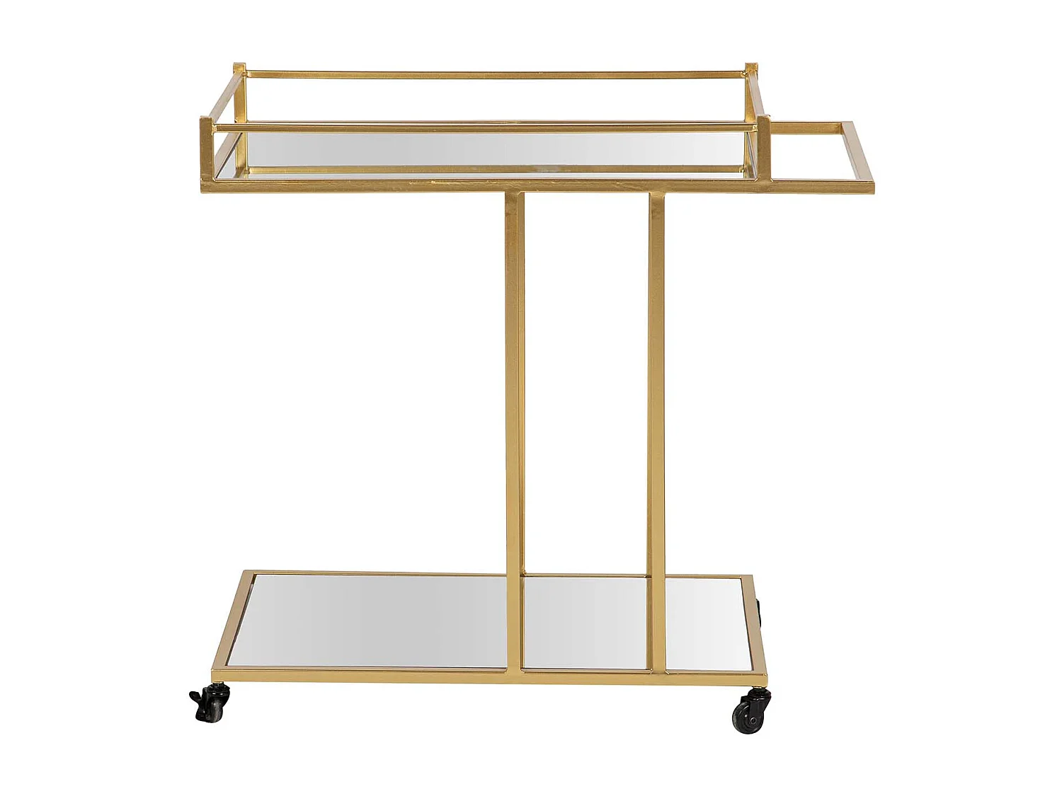 Tabouret en métal doré 35x35x44h