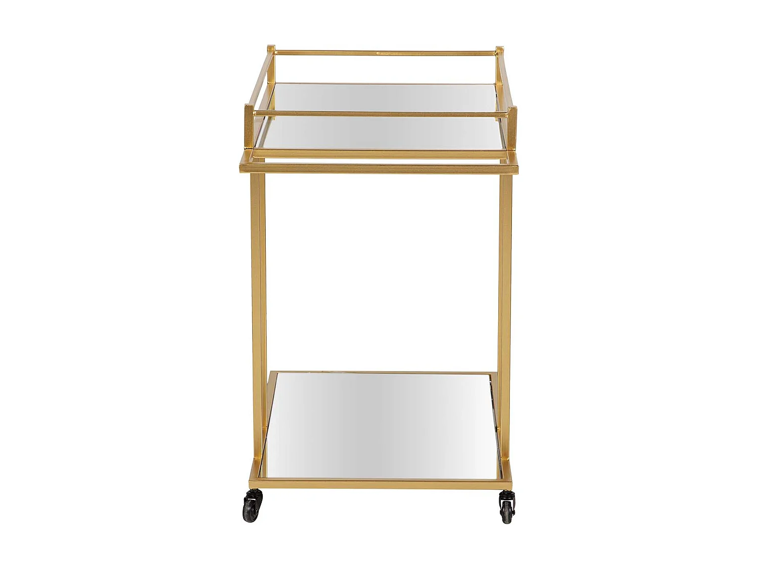 Tabouret en métal doré 35x35x44h