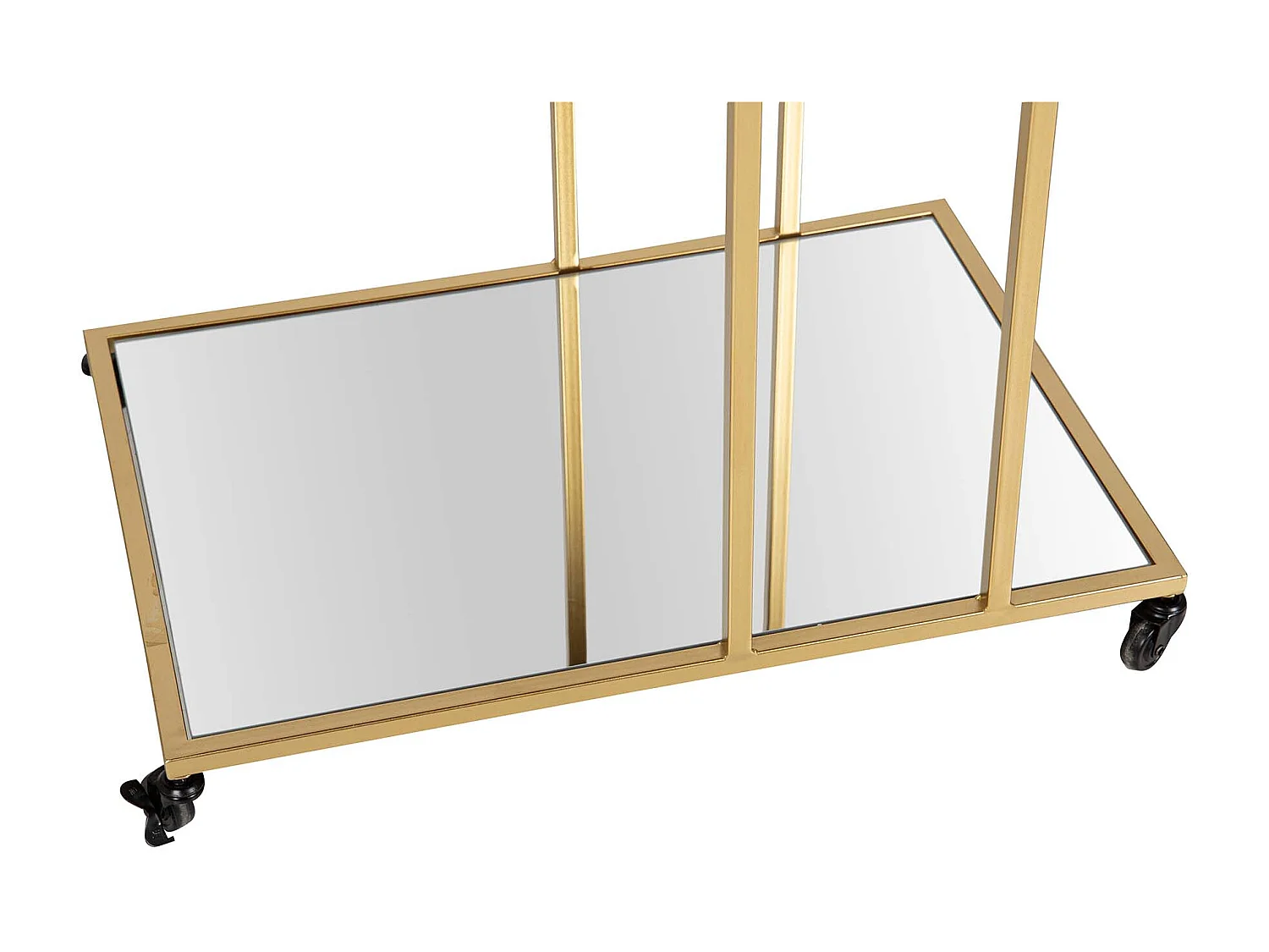 Banqueta de metal dourado 35x35x44