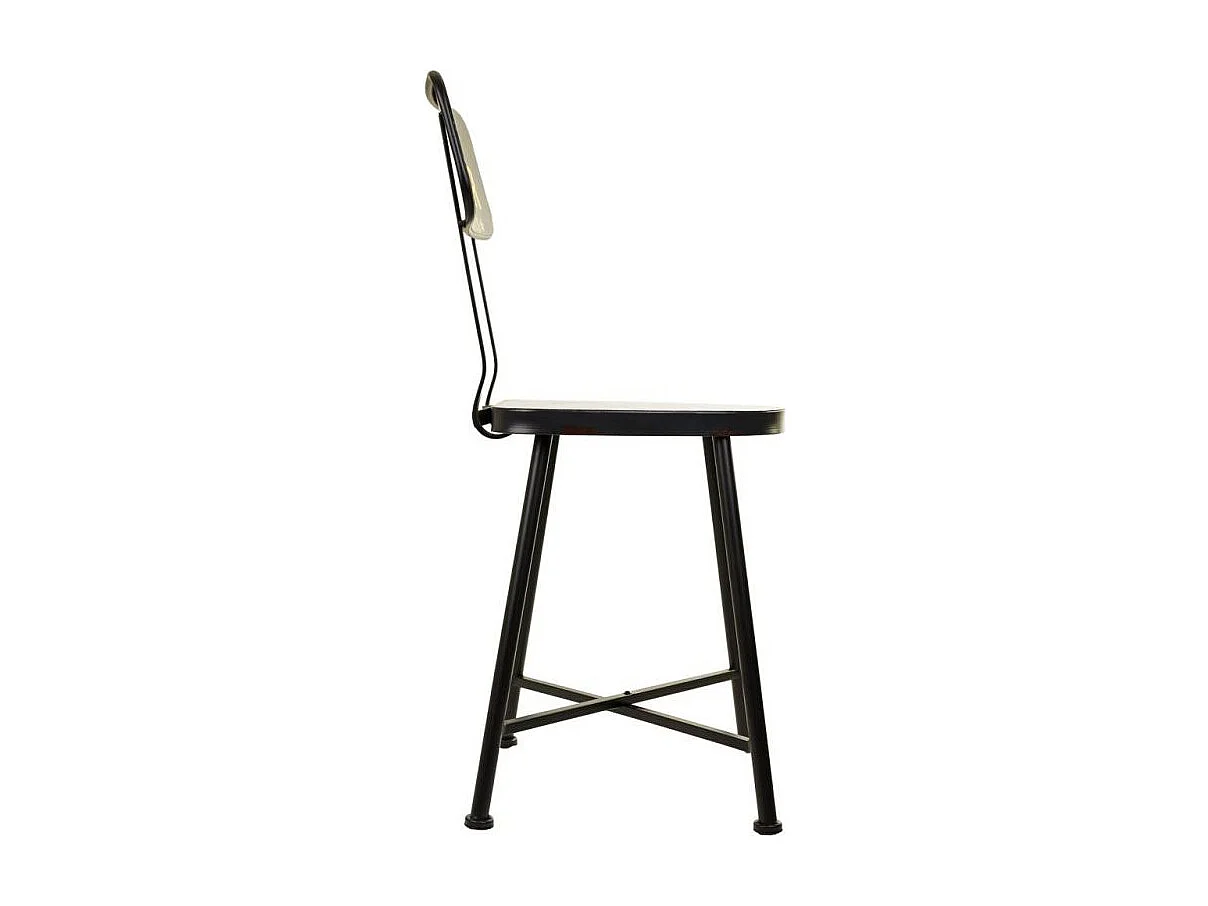 Tabouret en métal doré 35x35x44h