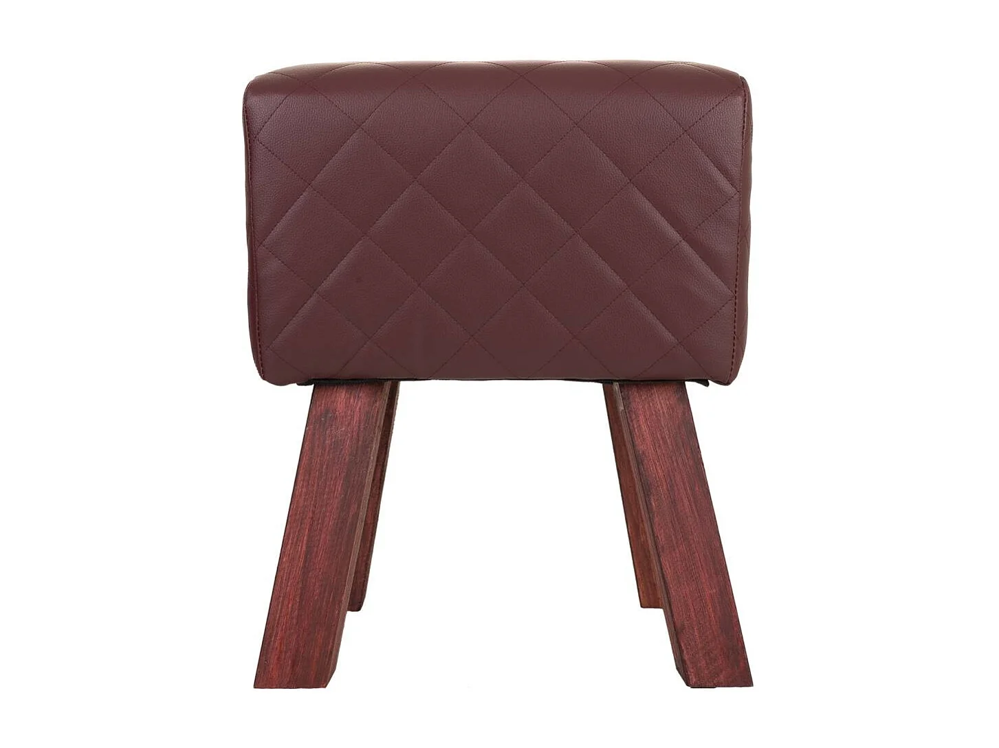 Banqueta estofada marrom 36x30x47