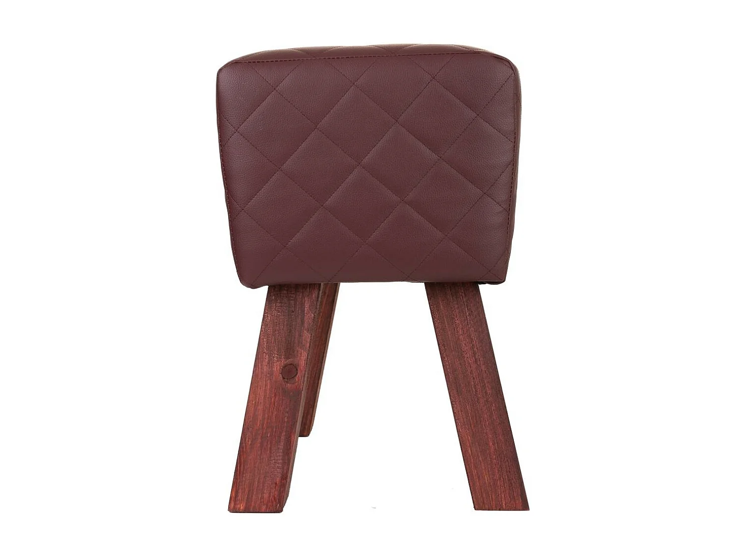 Sgabello imbottito marrone 36x30x47h