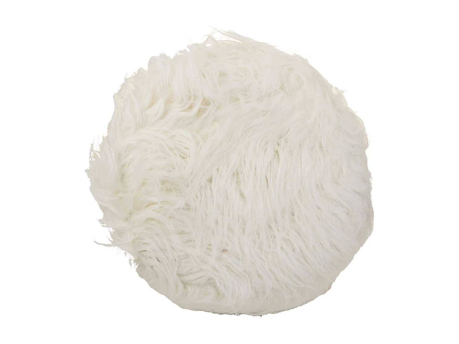 Holzhocker mit weißem Stoffbezug, 32x32x44h cm