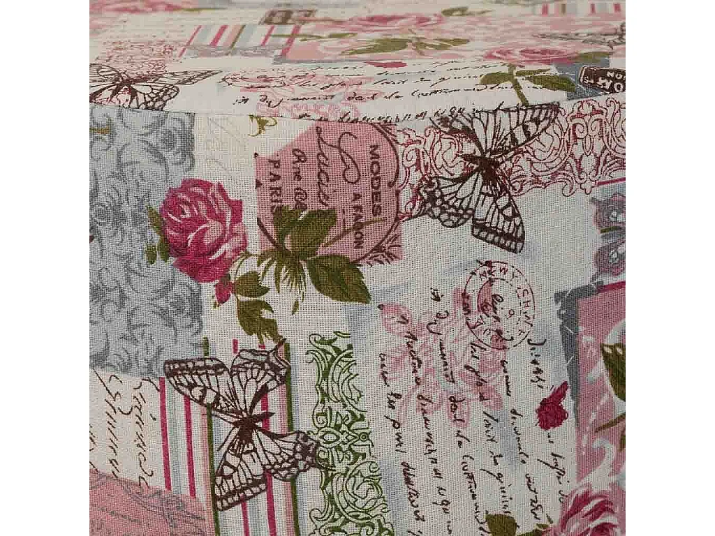 Sgabello in legno rivestito in tessuto lilla 32x32x44h