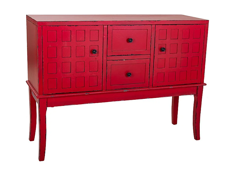 Holzhocker mit fliederfarbenem Stoffbezug, 32x32x44h cm