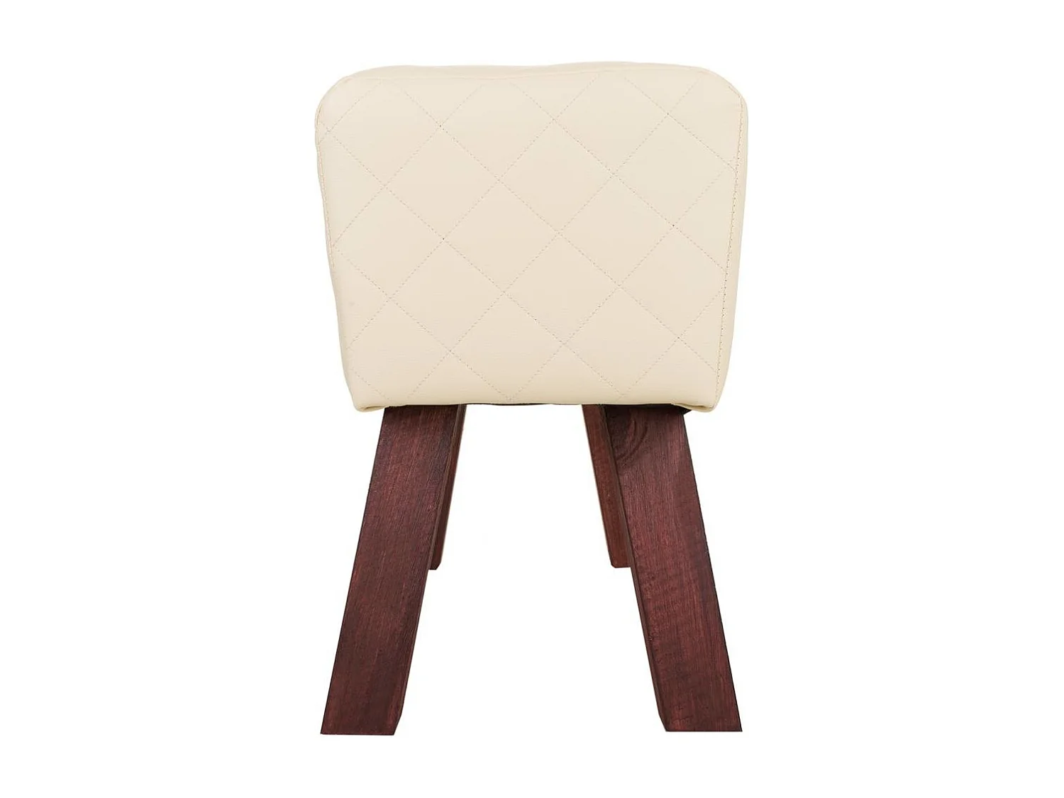 Weißer gepolsterter Hocker 72x30x47h cm