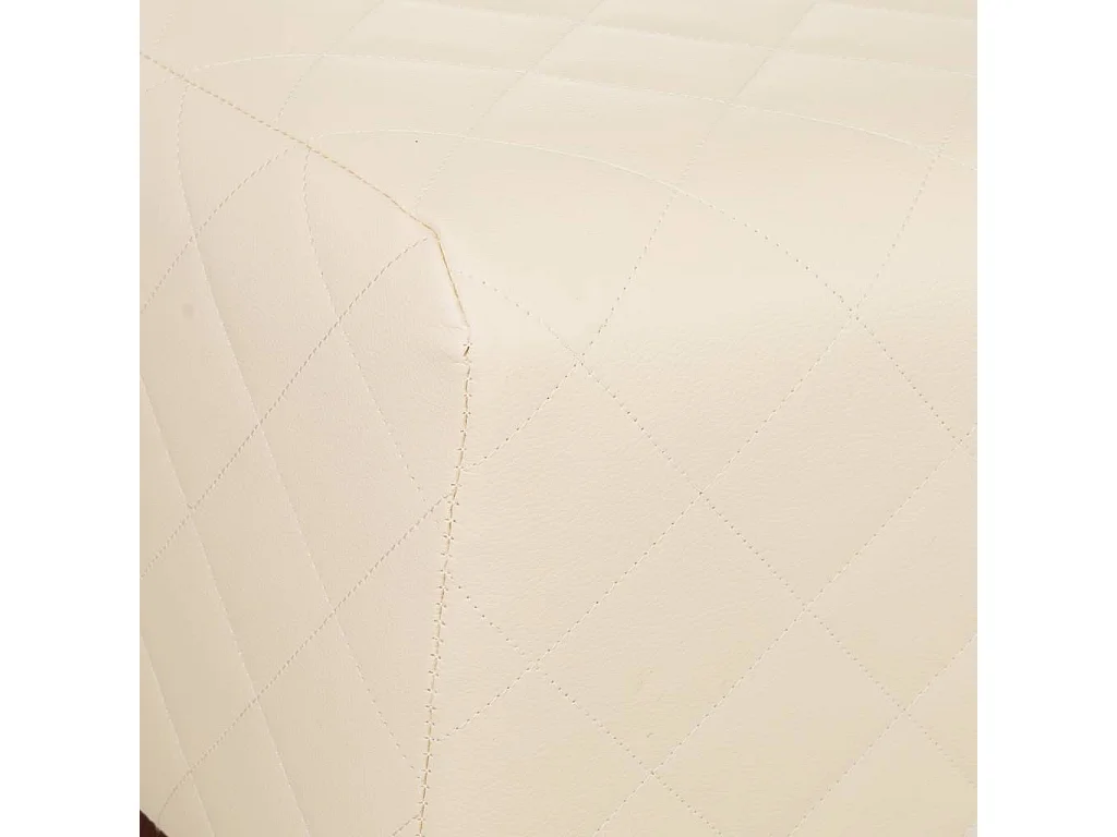 Weißer gepolsterter Hocker 72x30x47h cm