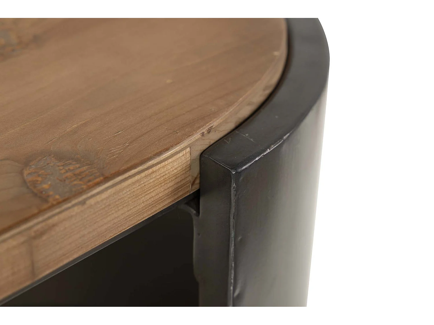 Tabouret en métal et cuir 95x50x75