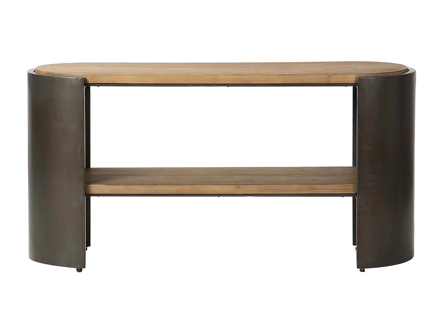 Tabouret en métal et cuir 95x50x75