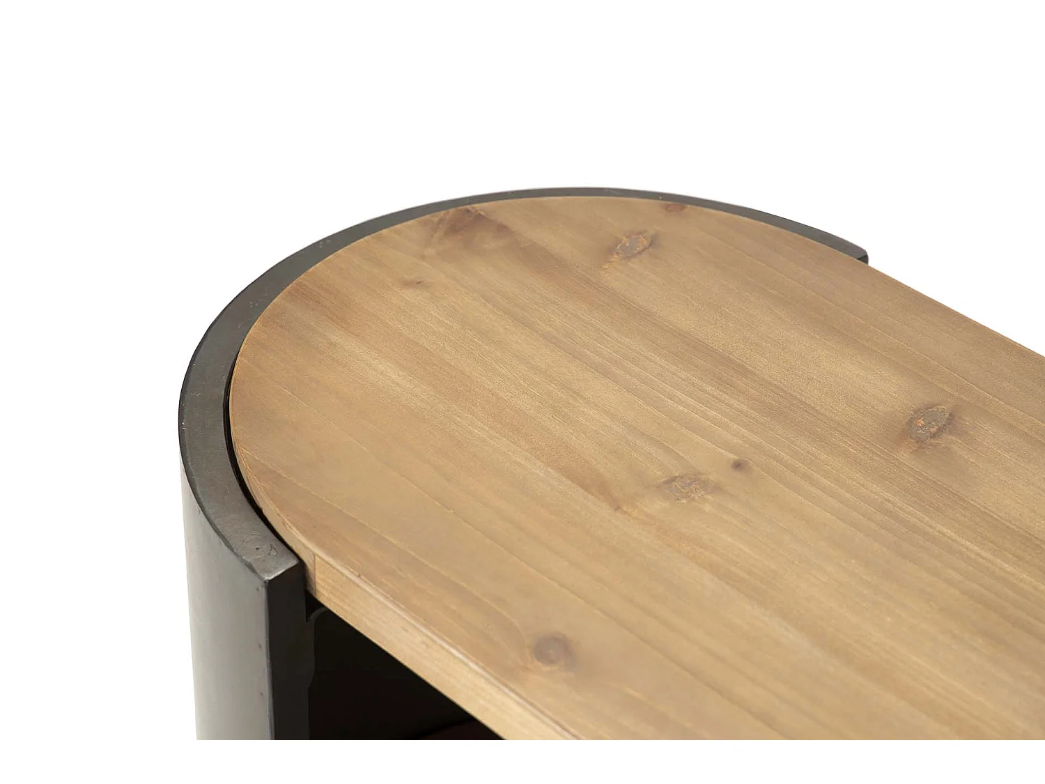 Tabouret en métal et cuir 95x50x75