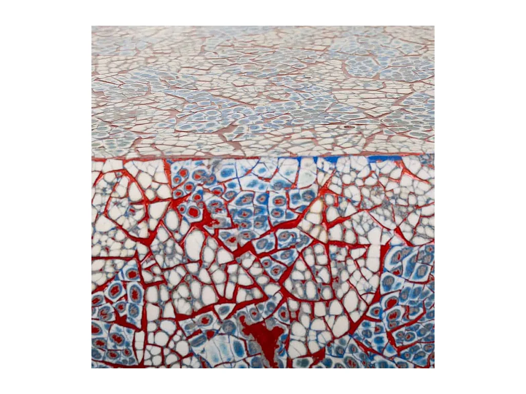 Sgabello in mosaico 50x50x51h