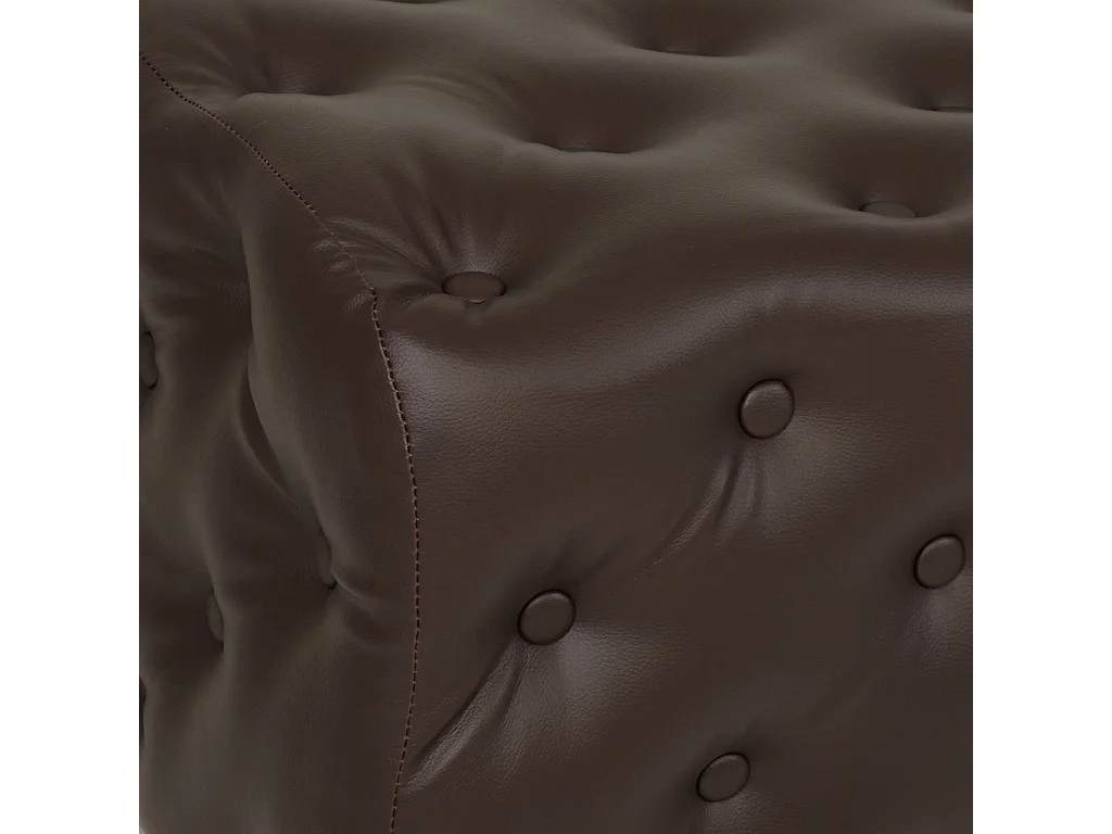 Braune Polsterbank 108x54x40h cm