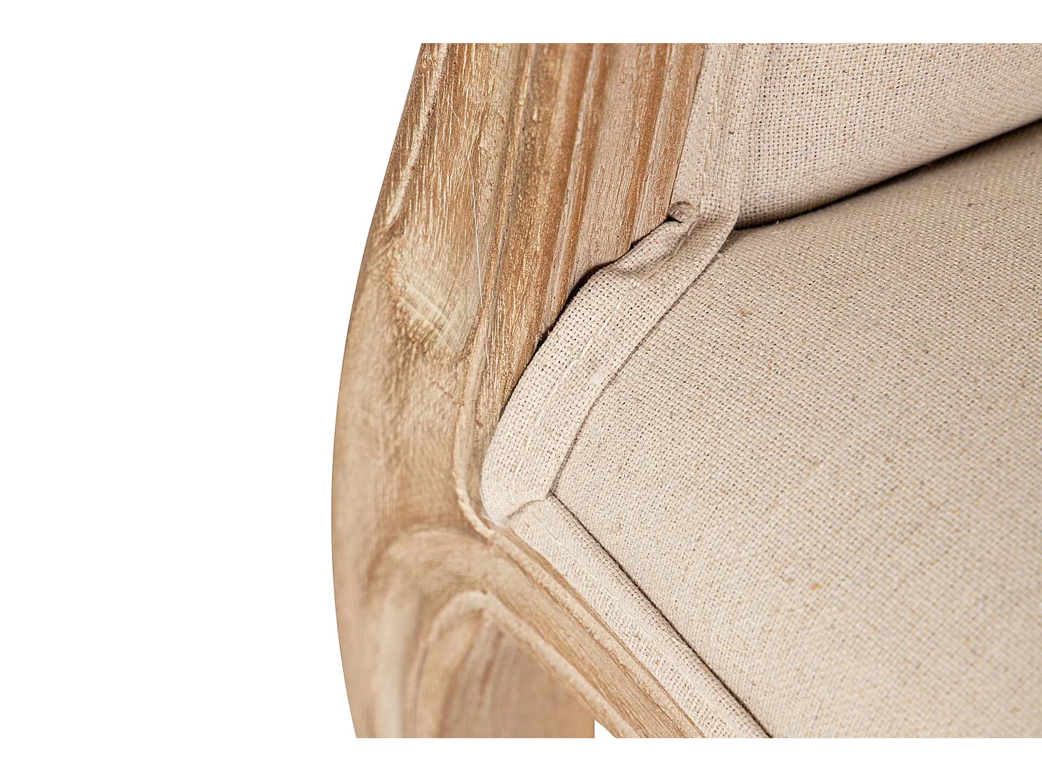 Tabouret en bois et tissu 32x32x44h