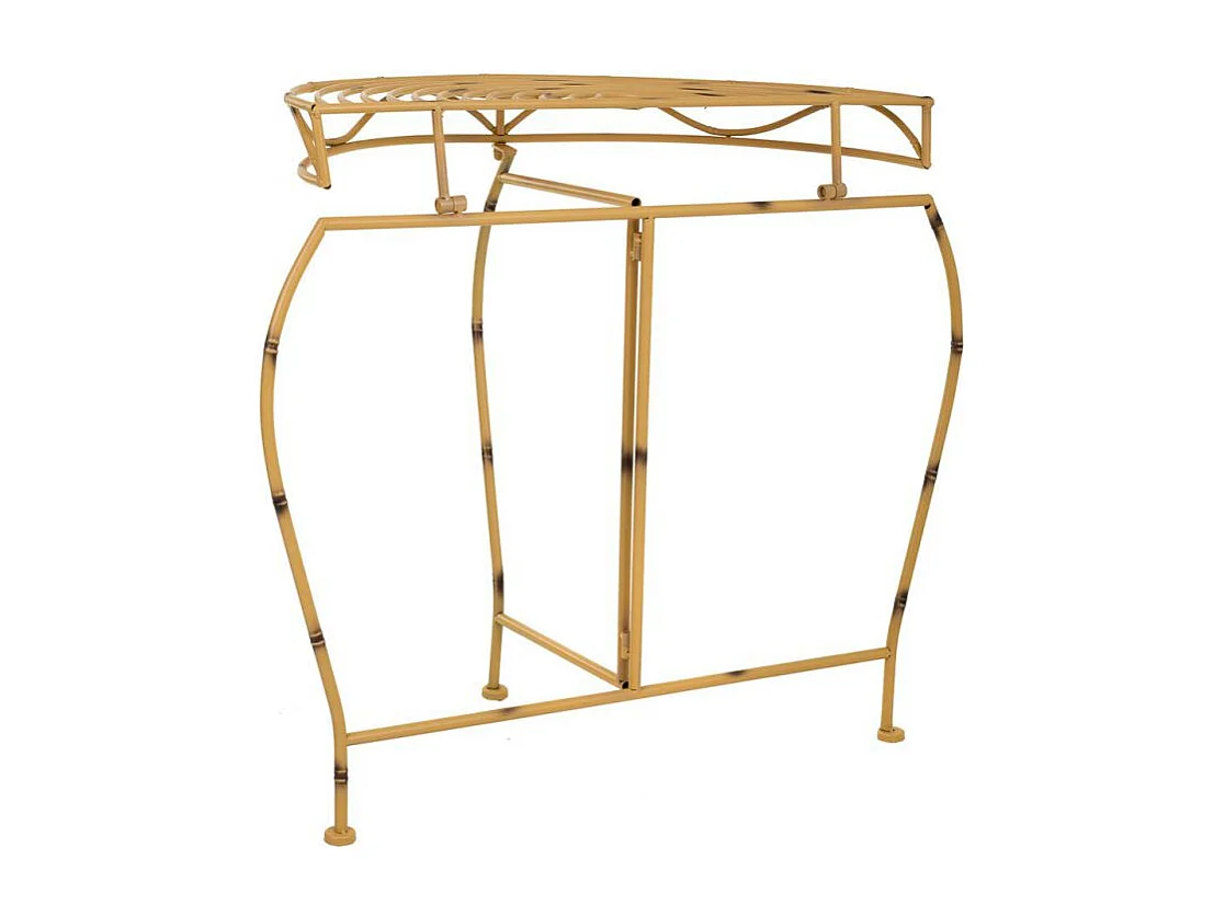 Banqueta de madeira forrada com tecido lilás 32x32x44