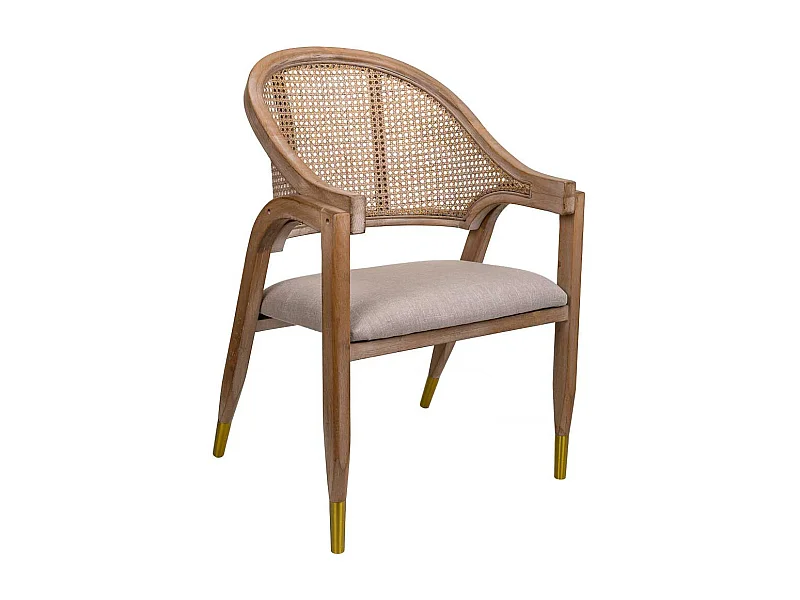 Pouf artisanal en cuir marron 42x42x45h