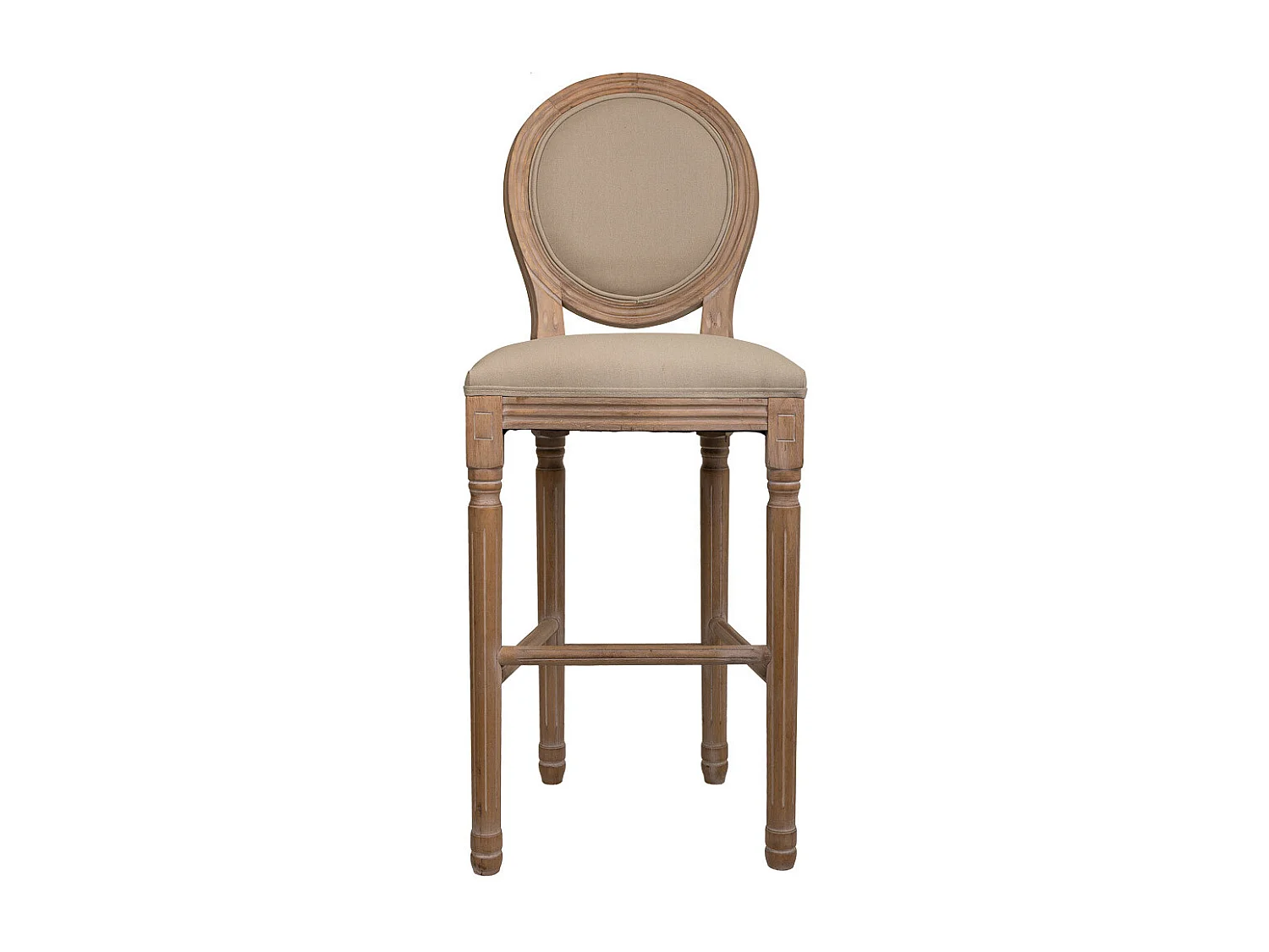 Hocker, gepolstert, 48 x 42 x 76/121 cm, braun