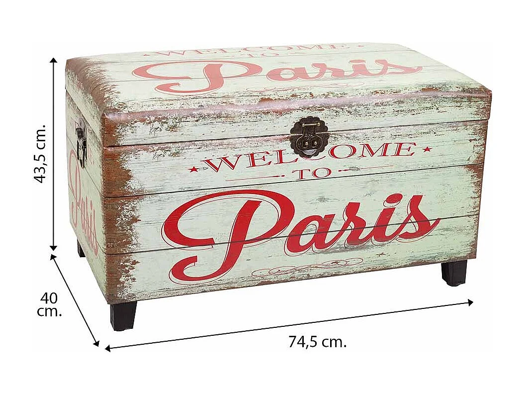 Set di 3 sgabelli in legno