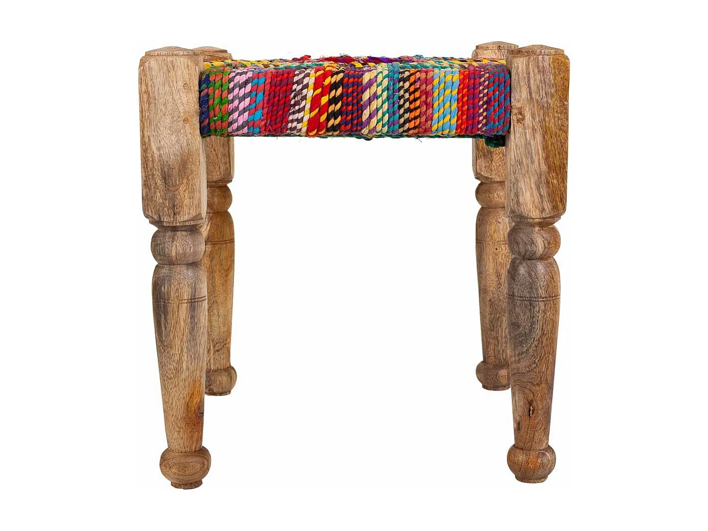 Tabouret en corde tressée 38x38x38h