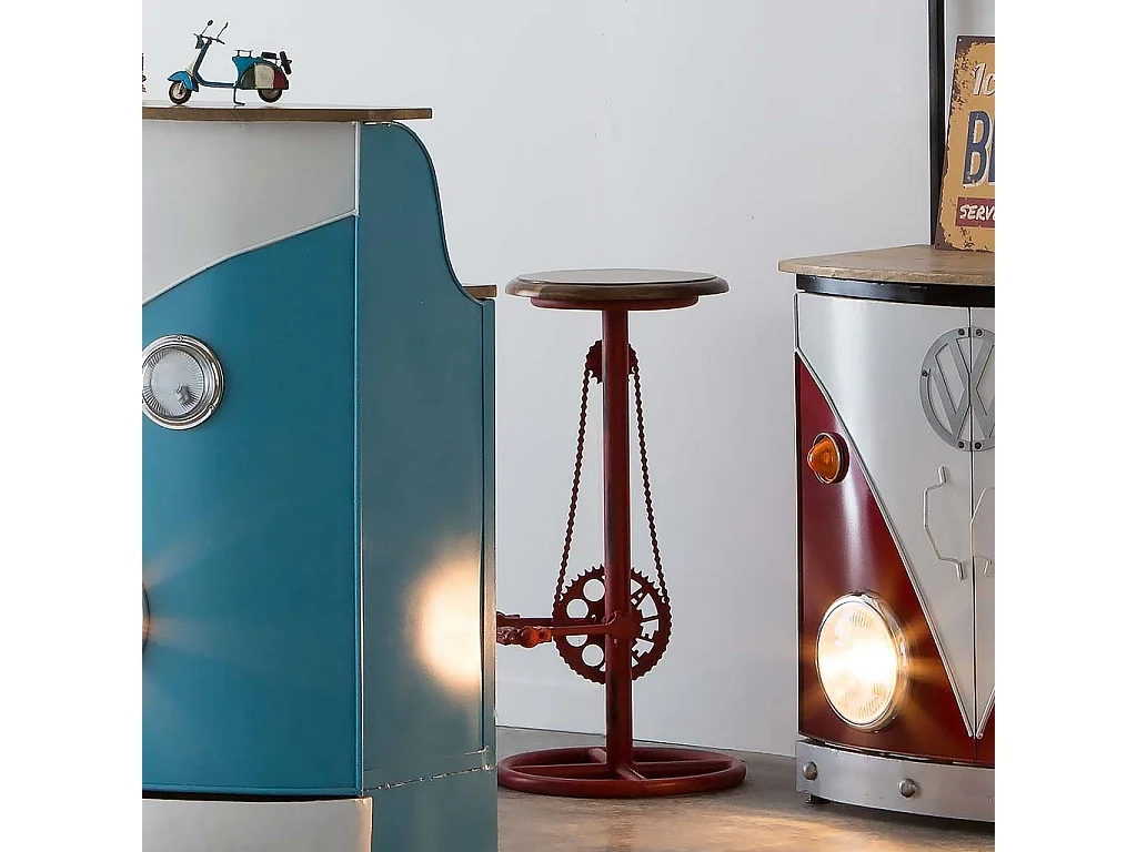 Tabouret en métal D40x73h