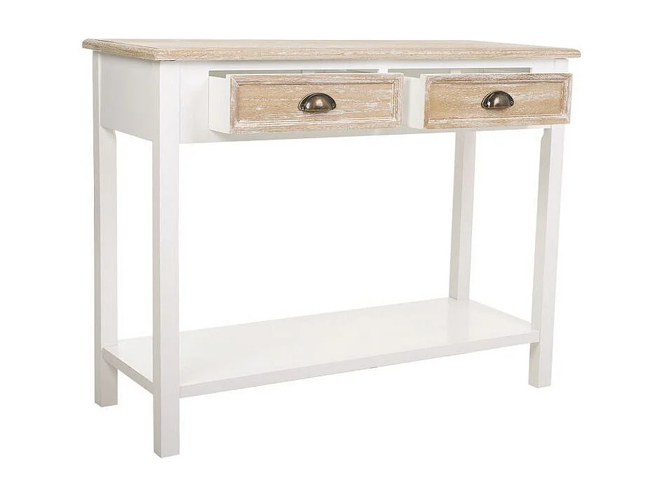 Tabouret en bois blanc 36x51x37h