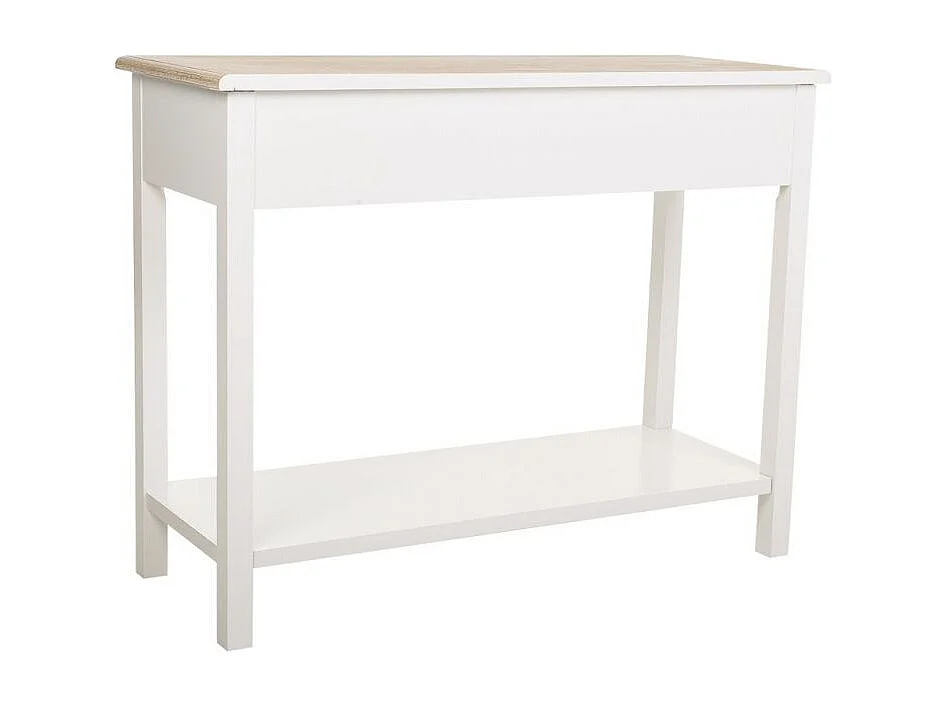 Tabouret en bois blanc 36x51x37h
